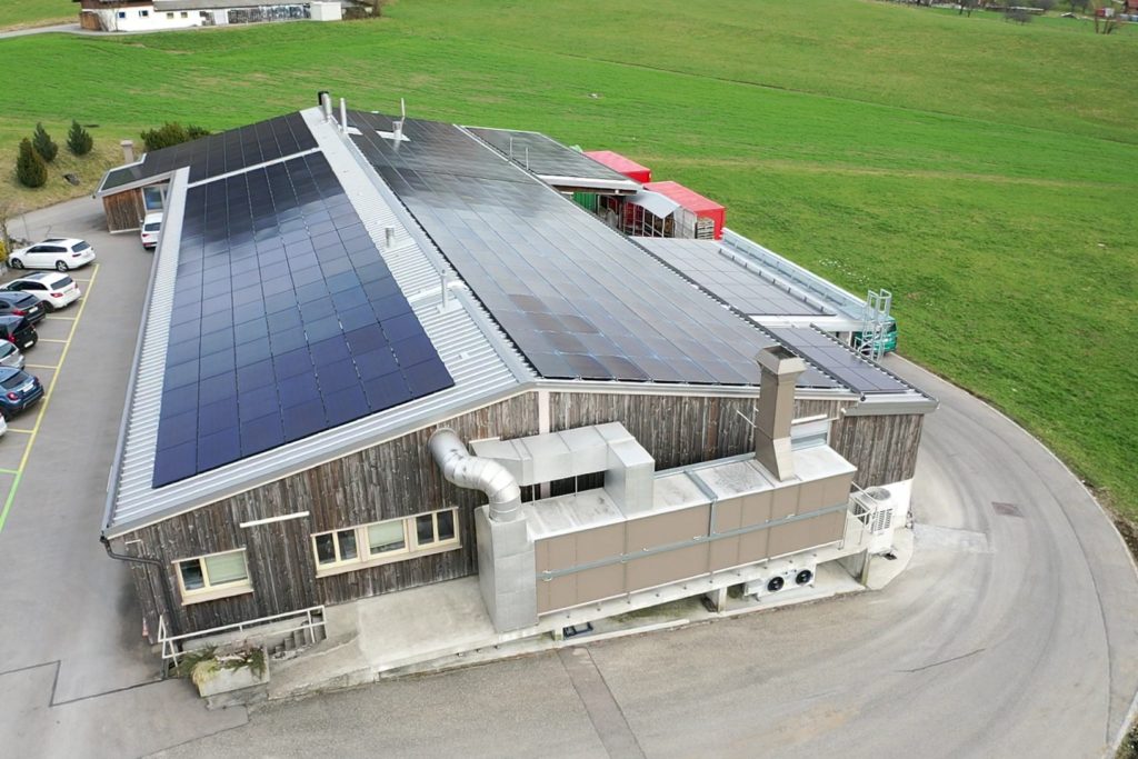 PV Anlage, Süd-West-Seite